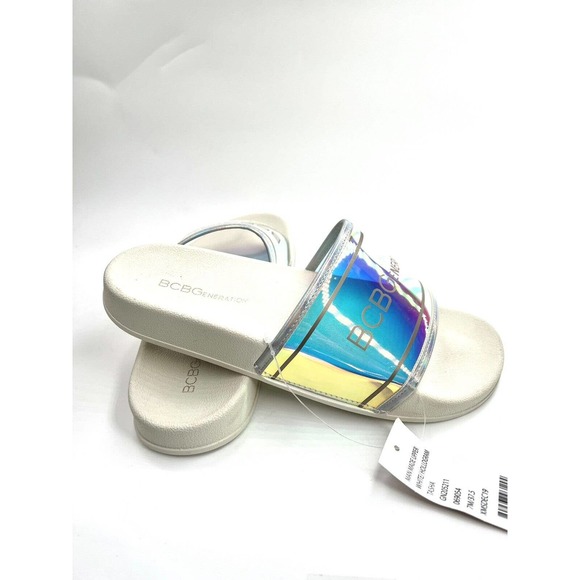 BCBGeneration Tasha Halogram Womens Slides Sandal - Picture 4 of 12